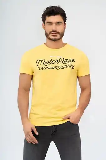Pacífika Camiseta manga corta amarillo oferta