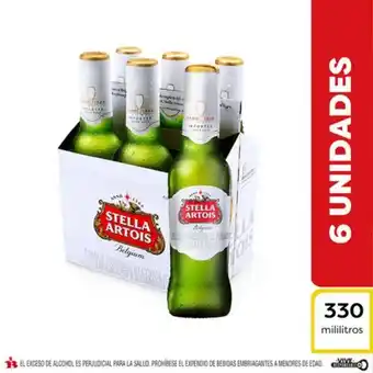 Superdroguería Olímpica Cerveza stella artois en botella 330 ml x6 unds oferta