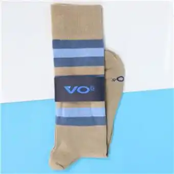 VO5 Calcetines clasicos a rayas color caqui medio mdh 4737 oferta