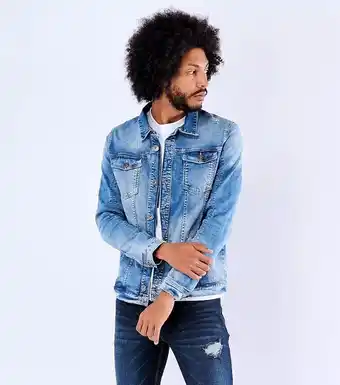 Stirpe Chaqueta en indigo con proceso y laser unser oferta