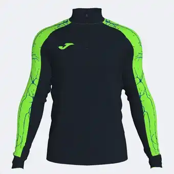 Joma Sudadera hombre elite ix negro verde flúor oferta