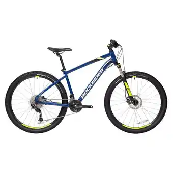 Bicicleta de mtb rin 27.5 2x9 vel. rockrider st 540 azul amarillo