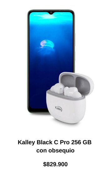 Claro Kalley Black C Pro 256 GB con obsequio oferta