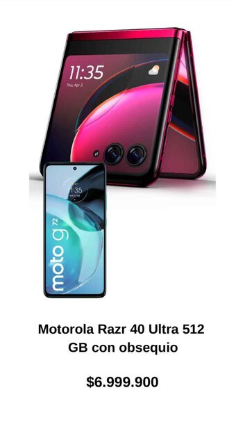 Claro Motorola Razr 40 Ultra 512 GB con obsequio oferta