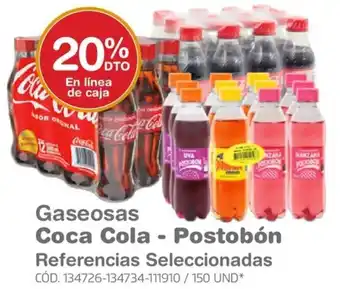Makro Gaseosas Coca Cola - Postobón Referencias Seleccionadas oferta