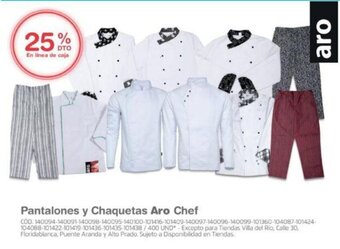 Makro Pantalones y Chaquetas Aro Chef oferta