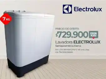 Olímpica Lavadora ELECTROLUX Semiautomática blanca oferta