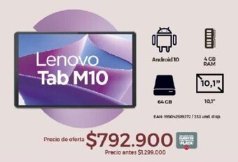 Olímpica Lenovo Tab M10 oferta