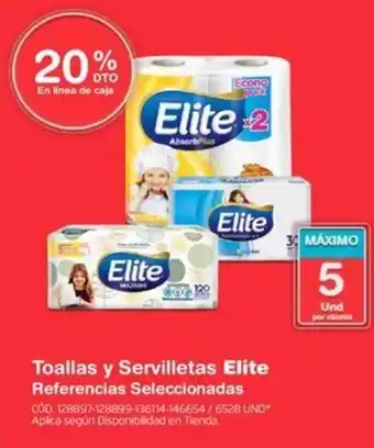 Makro Toallas y Servilletas Elite Referencias Seleccionadas oferta