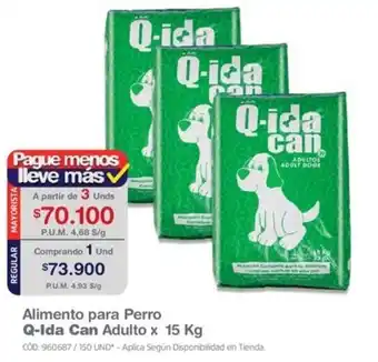 Makro Alimento para Perro Q-Ida Can Adulto x 15 Kg oferta