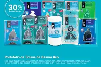 Makro Portafolio de Bolsas de Basura Aro oferta