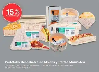 Makro Portafolio Desechable de Moldes y Portas Marca Aro oferta