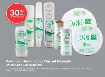 Portafolio Desechables Darnel Naturals Referencias Seleccionadas