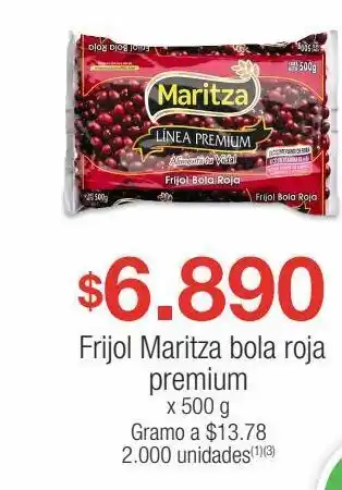 Jumbo Frijol maritza bola roja premium x 500 g oferta