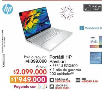 Metro Computador portátil hp oferta