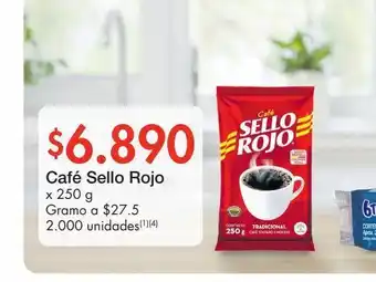 Metro Café sello rojo oferta