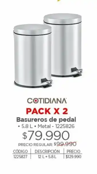 Easy Basureros de pedal oferta