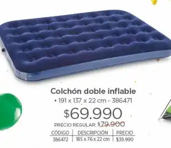 Easy Colchón inflable bestway doble de 191x137x22cm oferta