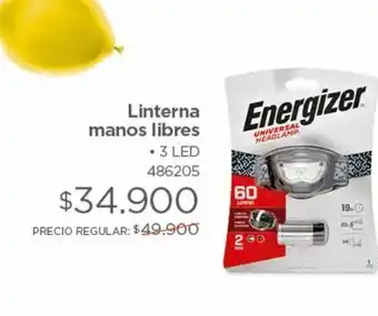 Easy Linterna manos libres 3 leds energizer oferta