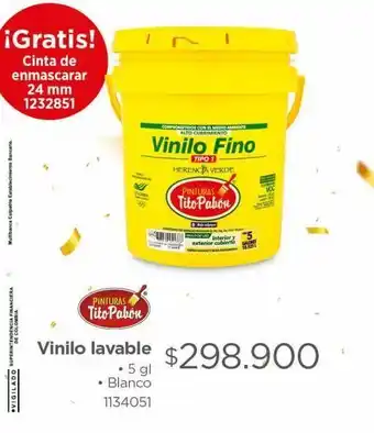 Easy Vinilo lavable 5gl blanco oferta