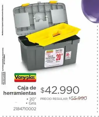 Easy Caja de herramientas vanyplas 20 oferta