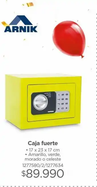 Easy Caja fuerte color verde 17x23x17 oferta