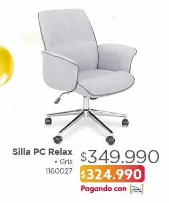 Easy Silla pc relax gris oferta