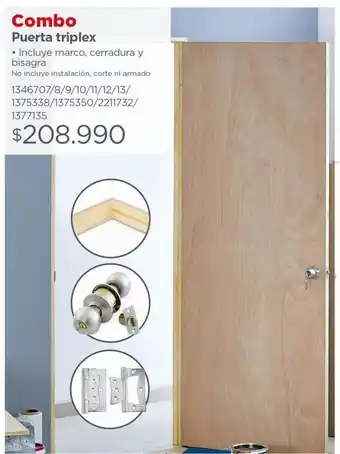 Easy Puerta triplex oferta
