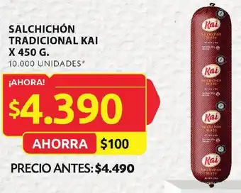 Ara SALCHICHÓN TRADICIONAL KAI X 450 G. oferta