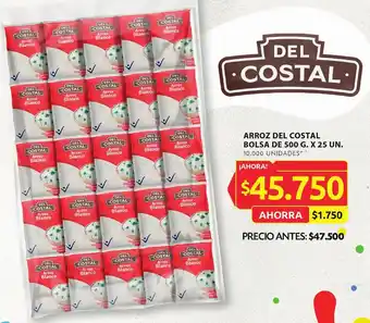 Ara ARROZ DEL COSTAL BOLSA DE 500 G. X 25 UN. oferta