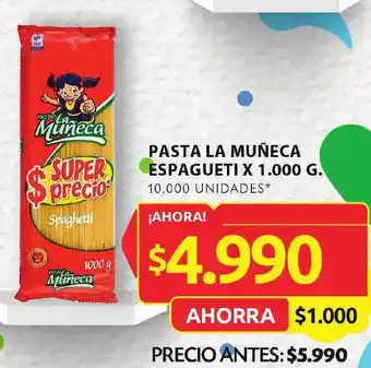 Ara PASTA LA MUÑECA ESPAGUETI X 1.000 G. oferta