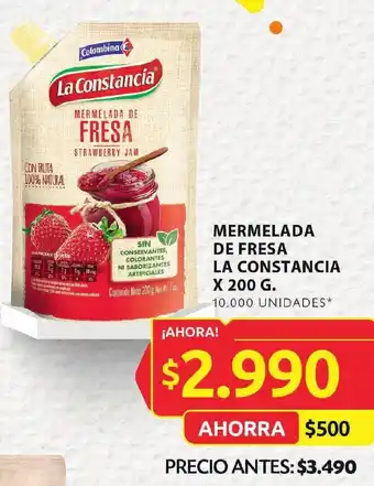 Ara MERMELADA DE FRESA LA CONSTANCIA x 200g oferta