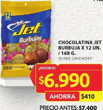 Ara CHOCOLATINA JET BURBUJA X 12 UN. oferta