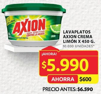 Ara LAVAPLATOS AXION CREMA LIMÓN X 450 G. oferta