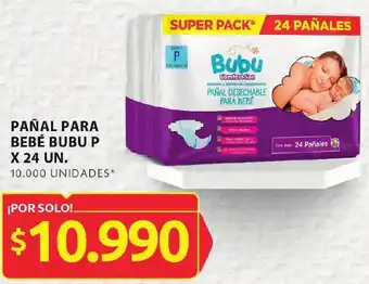 Ara PAÑAL PARA BEBÉ BUBU P X 24 UN. oferta