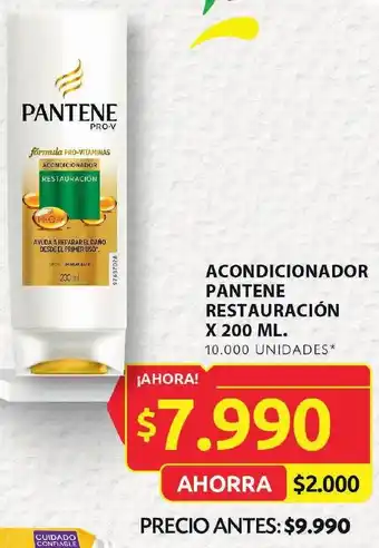 Ara PANTENE RESTAURACIÓN X 200 ML. 10.000 UNIDADES* oferta
