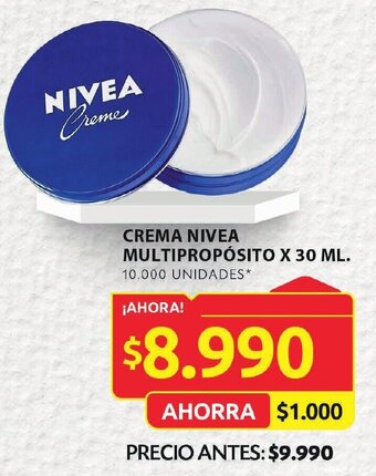 Ara CREMA NIVEA MULTIPROPÓSITO X 30 ML. oferta
