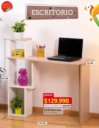 Ara ESCRITORIO NIZA 3.000 UNIDADES* oferta