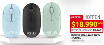 Ara MOUSE INALÁMBRICO HOFFEN. 3.000 UNIDADES* oferta