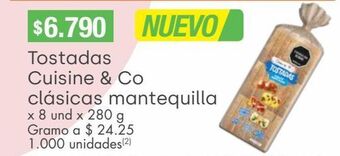 Jumbo Tostadas cuisine & co 8un x 280g oferta