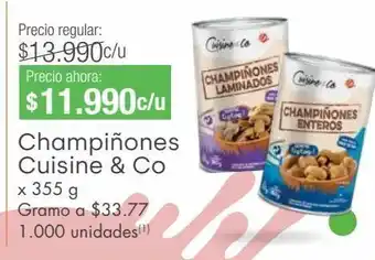 Jumbo Champiñones cuisine & co x 355g oferta
