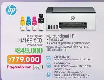 Jumbo Multifuncional hp • ref. 580 wifi oferta