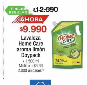 Jumbo Lavaloza home care aroma limón doypack x 1.500 ml oferta