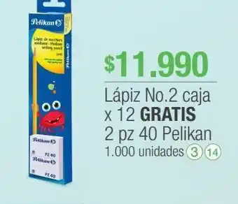 Jumbo Lápiz no.2 caja x 12 gratis 2 pz 40 pelikan oferta