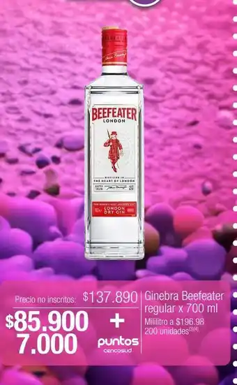 Jumbo Ginebra beefeater x 700ml oferta