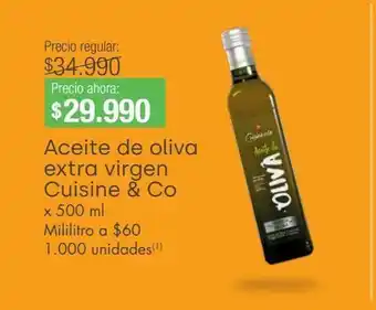 Jumbo Aceite de oliva extra virgen cuisine & co x 500ml oferta
