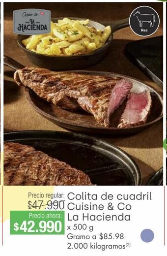 Jumbo Colita de cuadril cuisine & co la hacienda x 500g oferta