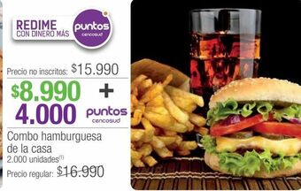 Jumbo Combo hamburguesa de la casa oferta