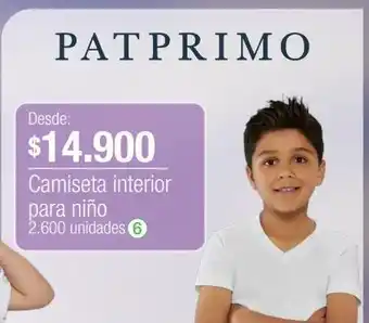 Jumbo Camiseta interior para niño oferta