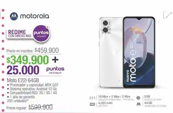 Jumbo Moto e22 oferta